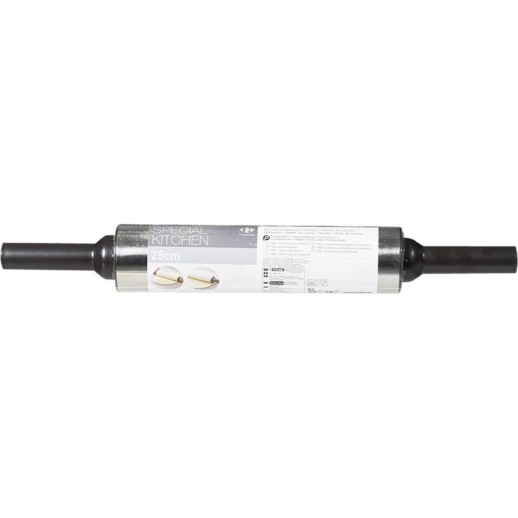 CARREFOUR Rodillo de cocina inox HOME 1 unidad