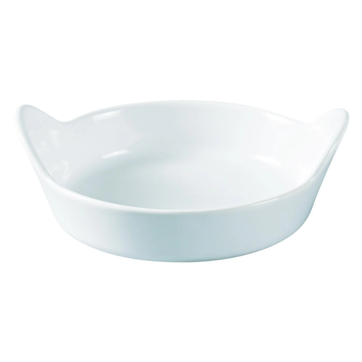[3616181303587] CARREFOUR Plat à Céramique Rond 12cm Blanc Sans Revêtement Ceracook HOME