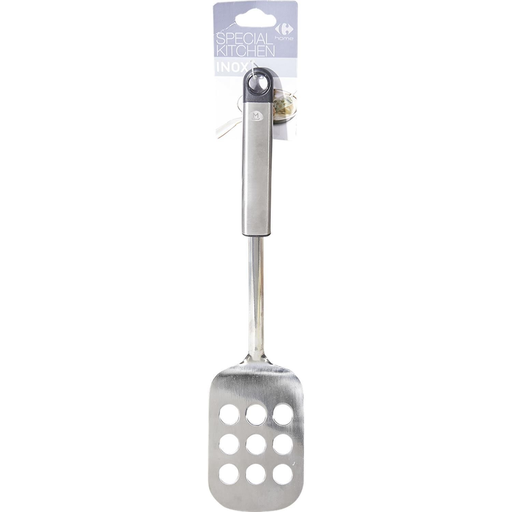 [3616181510459] CARREFOUR Spatule en acier inoxydable HOME l'unité