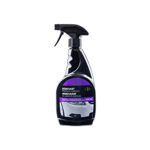 [3616181579678] CARREFOUR Nettoyant voiture rénovant plastique extérieur 500 ml