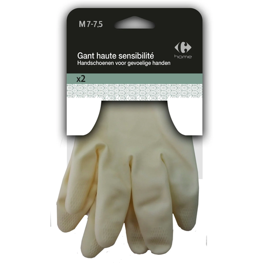 [3616181588380] CARREFOUR Gants haute sensibilité T7 la paire