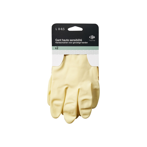 [3616181588397] CARREFOUR Gants haute sensibilité T8 la paire de gant