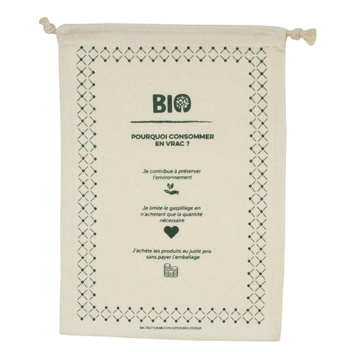 [3616181806583] CARREFOUR Reusable bulk bag S nature le sac réutilisable