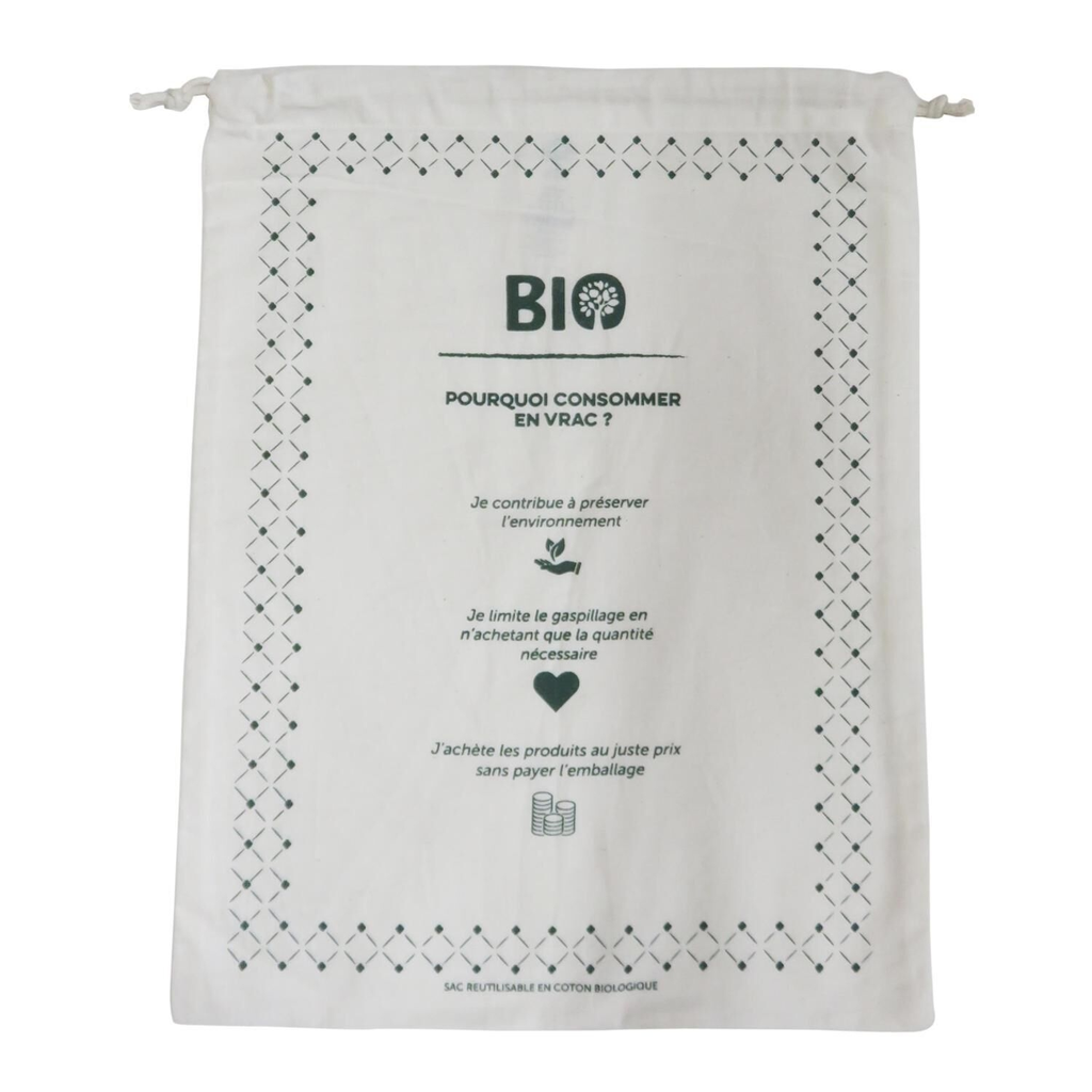 CARREFOUR Reusable bulk bag L nature le sac réutilisable