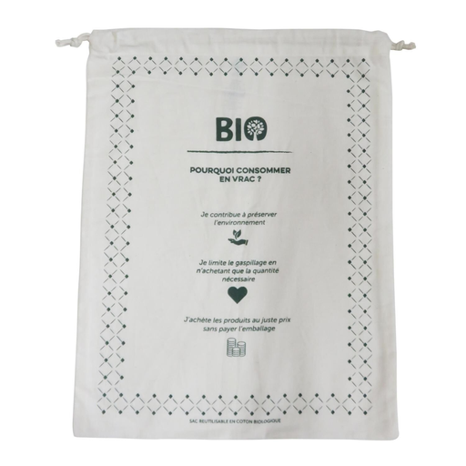 [3616181806606] CARREFOUR Reusable bulk bag L nature le sac réutilisable