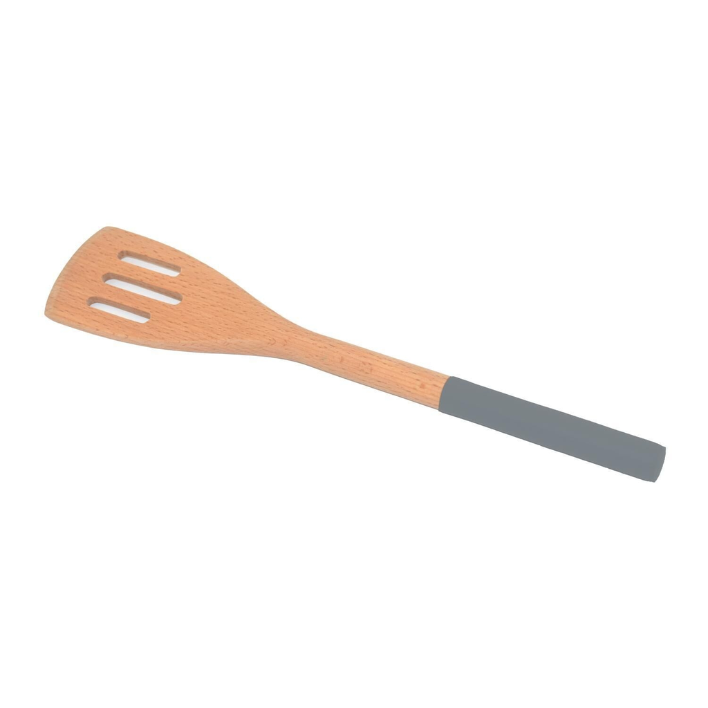 CARREFOUR Grooved wooden spatula HOME la spatule