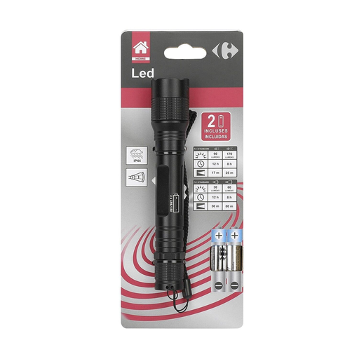 [3616181942403] CARREFOUR LED Aluminium Flashlight 1 unit