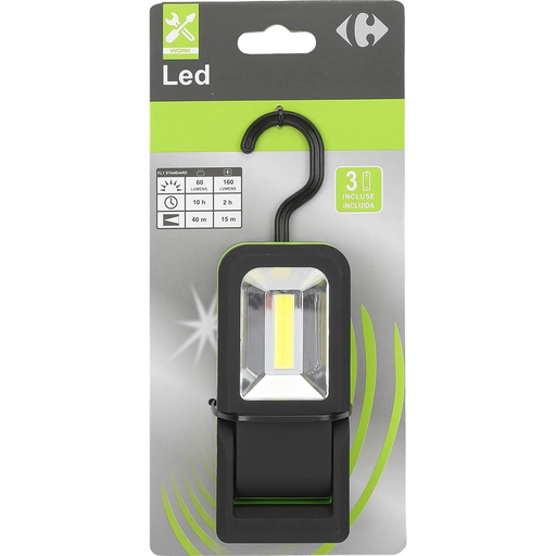 [3616181942427] CARREFOUR Lámpara de trabajo mini LED 1 unidad