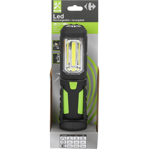[3616181942434] CARREFOUR Rechargeable LED Work Light la baladeuse