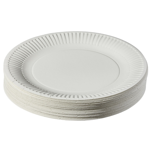 [3616182220203] CARREFOUR White Plate Ø 23cm x50