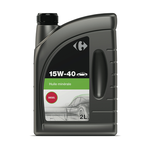 [3616182373695] CARREFOUR Huile moteur 15W40 DIESEL CRF 2 L