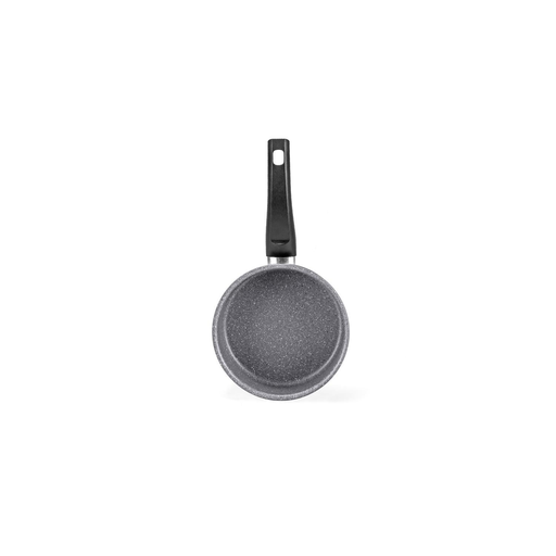 [3616182435973] CARREFOUR Faitout 24cm Aluminium Revêtement Anti-adhésif Tous Feux Dont Induction Avec Couvercle Stone HOME
