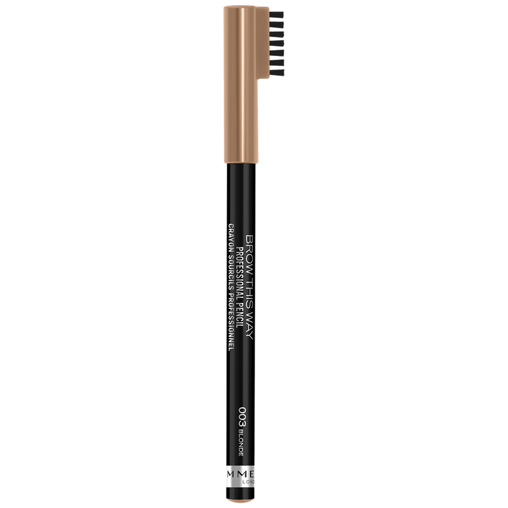 RIMMEL Lápiz de Cejas Profesional Brow This Way 003 Blonde 1 unidad