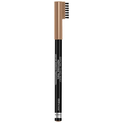 [3616302639373] RIMMEL Lápis de Sobrancelhas Profissional Brow This Way 003 Blonde 1 unidade
