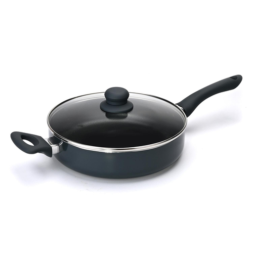 [3616473052537] CARREFOUR Sauteuse 26cm Aluminium Non-stick Coating All Hobs Including Induction With Lid Daily HOME