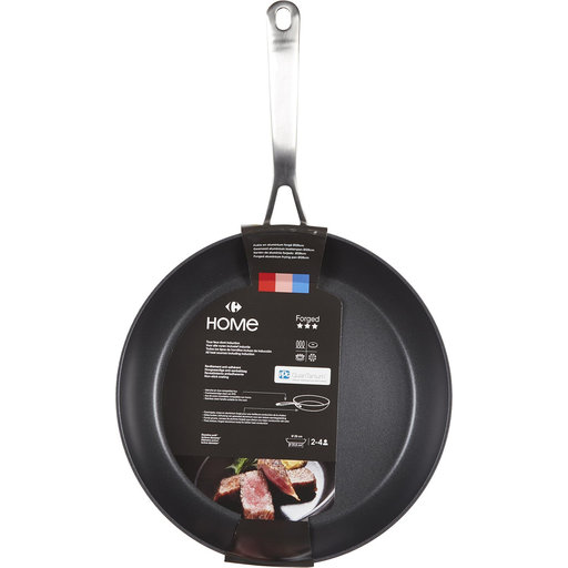 [3616473052582] CARREFOUR Frying Pan 28cm Aluminium Non-Stick Coating All Hobs Including Induction Forged HOME