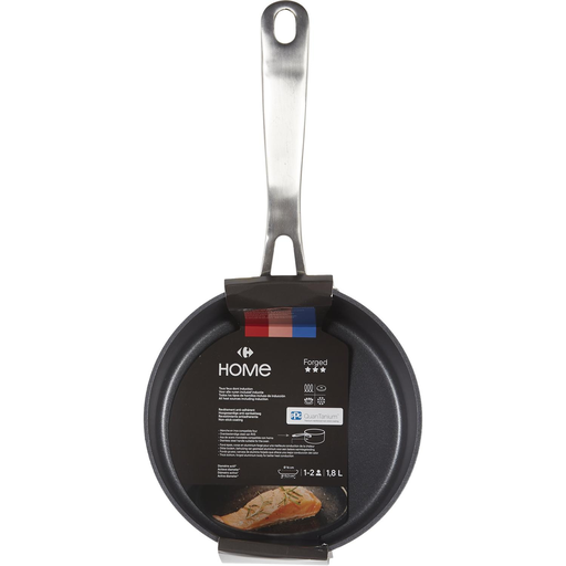 [3616473052636] CARREFOUR Casserole 16cm Aluminium Non-Stick Coating All Hobs Including Induction Forged HOME