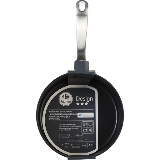 [3616473052650] CARREFOUR Casserole 20cm Aluminium Non-Stick Coating All Hobs Including Induction Forged HOME