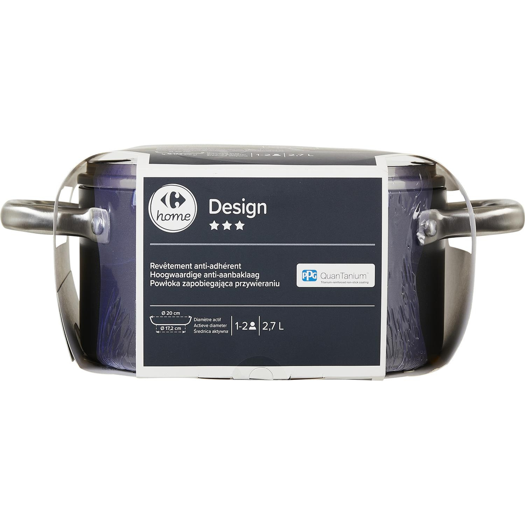 CARREFOUR Non-stick Aluminium Dutch Oven 20cm 2.7L