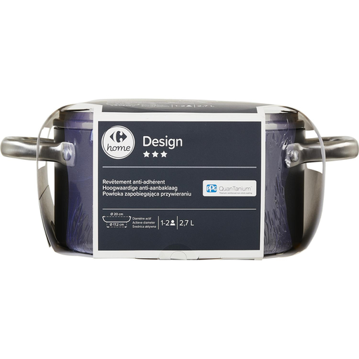 [3616473052674] CARREFOUR Non-stick Aluminium Dutch Oven 20cm 2.7L