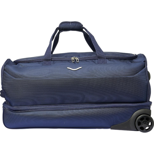 [3616473131782] CARREFOUR Bolsa con Ruedas Flexible L 70cm Azul Marino 2 Ruedas Smart 1 unidad
