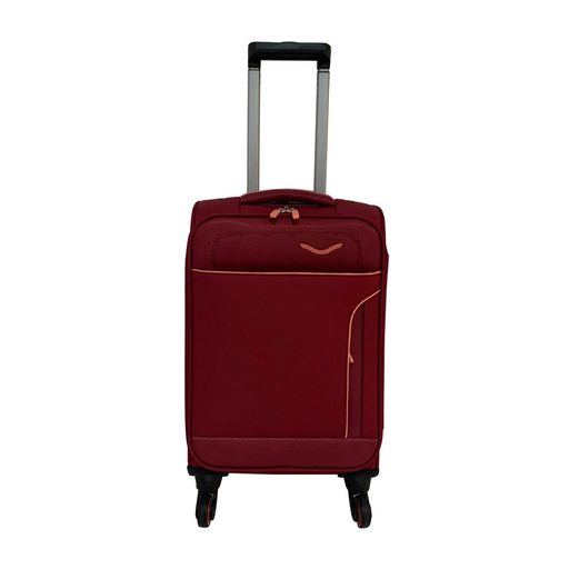 [3616473131898] CARREFOUR Soft Cabin Suitcase S 54cm Purple 4 Wheels Chill the suitcase
