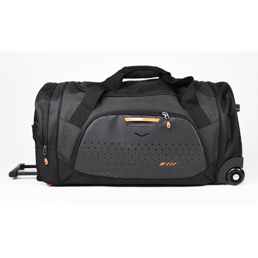 [3616473135445] CARREFOUR Rolling Bag 70cm dark grey and black 1 unit