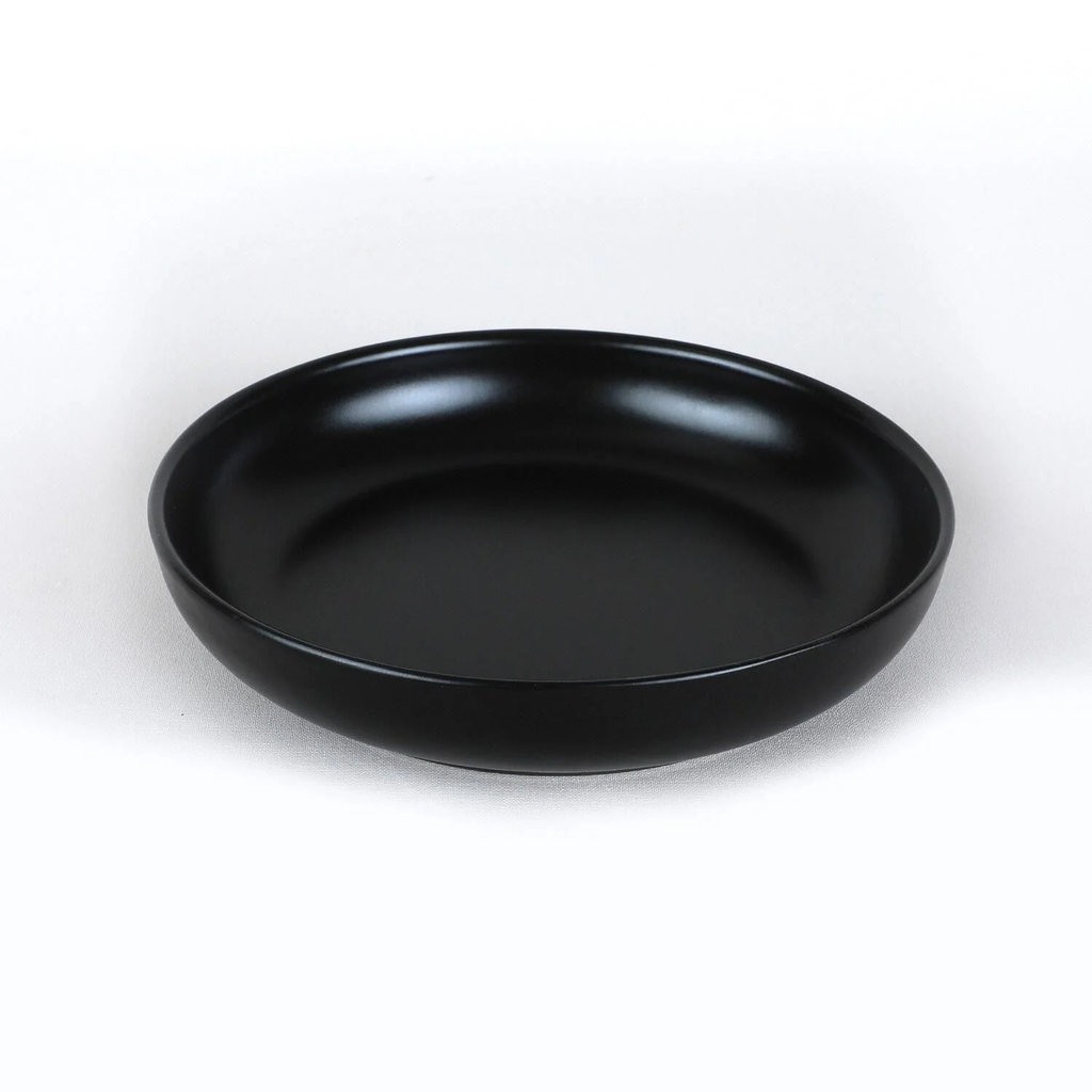 CARREFOUR Black Earthenware Soup Plate Boreal HOME 22cm