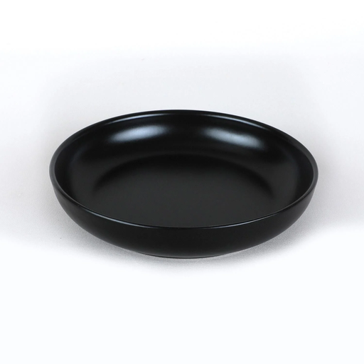 [3616473136848] CARREFOUR Black Earthenware Soup Plate Boreal HOME 22cm