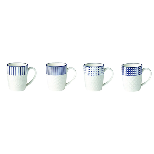 [3616473153012] CARREFOUR Taza grabada kimiko azul de gres 30 cl