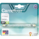 CARREFOUR Ampoules Halogène crayon 118mm 220W blanc chaud, l'unité