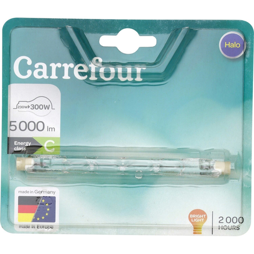 [3616473164643] CARREFOUR Halogen Pencil Bulb 118mm 300W warm white, 1 pack