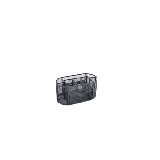 [3616473171306] CARREFOUR Organiseur de bureau métal mesh noir l'unité