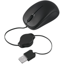 POSS Souris à câble rétractable PSMM1017BK Noir