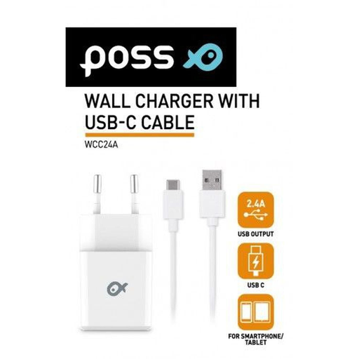 [3616473200679] POSS Cargador de pared con cable USBC