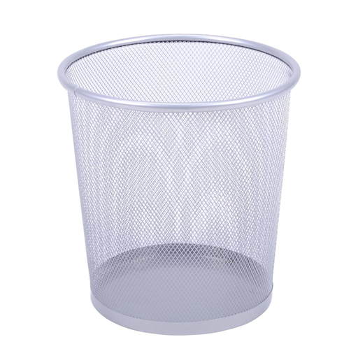 [3616473631992] CARREFOUR Corbeille à papier en métal 7 litres