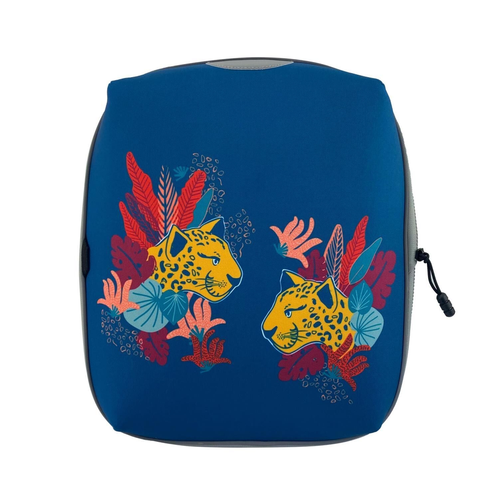CARREFOUR Face de mochila Leopardo azul a face