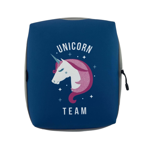 [3616473663627] CARREFOUR Frontal mochila Unicornio azul 1 unidad
