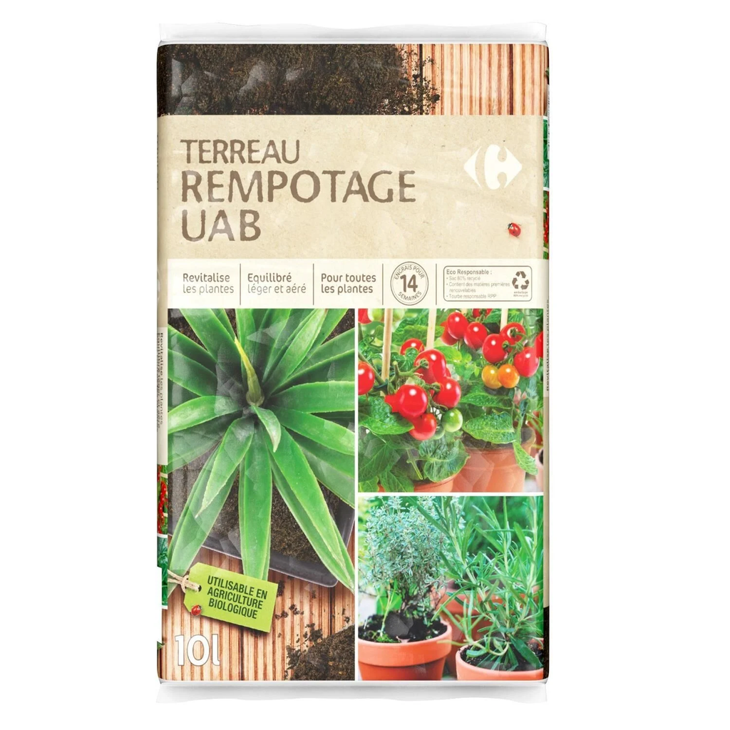 CARREFOUR Potting Soil Suitable for Organic Farming 10 L