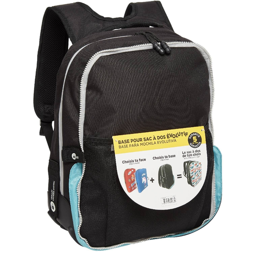 [3616473899682] CARREFOUR Mochila personalizável preta 1 unidade