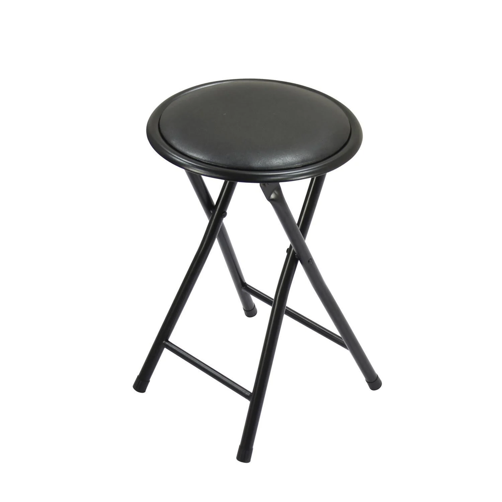 CARREFOUR Folding stool 30x30x45cm black HOME
