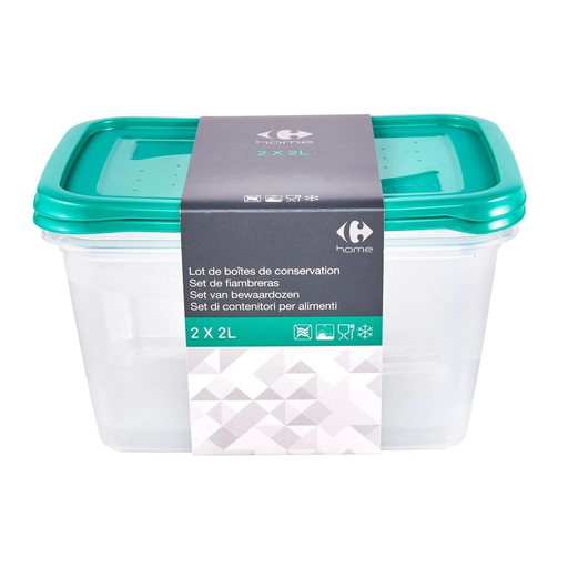 [3616474415737] CARREFOUR Boîte de conservation x2 2 L