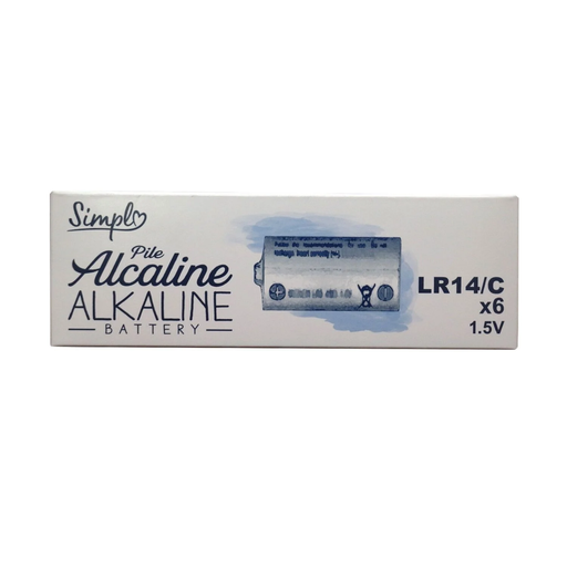 [3616474539822] SIMPL Alkaline Batteries LR14-C 1.5V pack of 6
