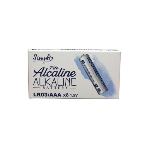 [3616474539853] SIMPL Alkaline Batteries LR03-AAA 1.5V pack of 8