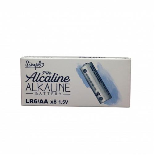 [3616474539860] SIMPL Alkaline Batteries LR6-AA 1.5V pack of 8