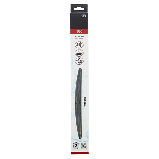 [3616474670570] CARREFOUR Escova limpa para-brisas traseira B30 300mm