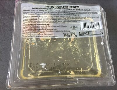 [3660071008335] FRAIS EMBALLE Involtini à la ricotta 200 g