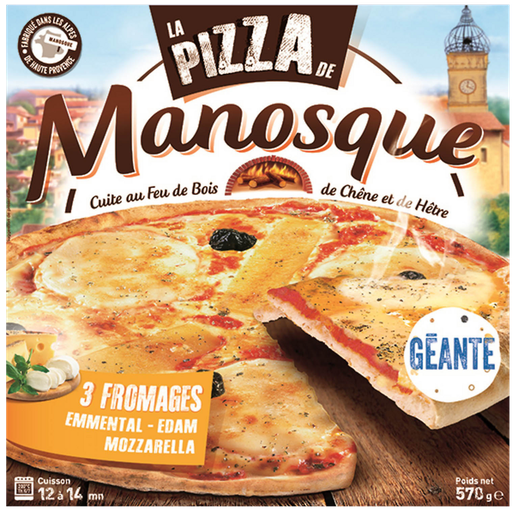 [3660140003766] LA PIZZA DE MANOSQUE 3-Cheese Wood-Fired Giant Pizza 570 g