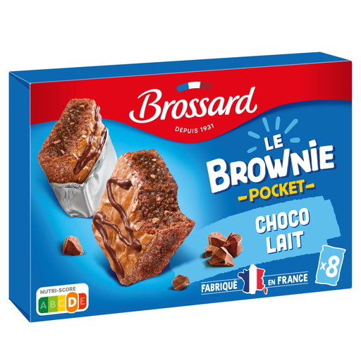 [3660140928458] BROSSARD Milk Chocolate Brownie 8 pieces 30 g