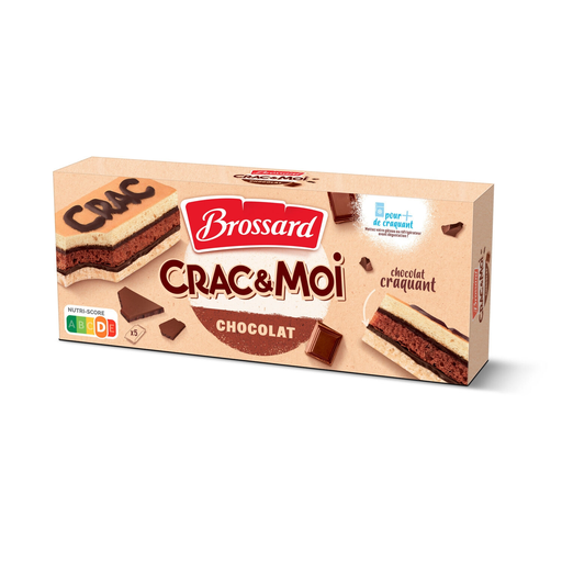 [3660140939058] BROSSARD Crac&moi chocolat x5 155 g